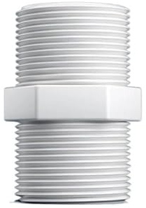 Supkancl 1 Pieza de plástico con Rosca Macho, Anillo de Sellado, Manguera, Conector de Boquilla de Acoplamiento Recto, Piezas de Filtro de Agua RO(6)