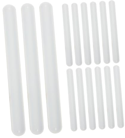 ibasenice 20 St Barnarmband Slap Bands Vit Blank DIY Silikon Armband för Skola Födelsedag Halloween Kreativ Målning Pyssel Festartiklar