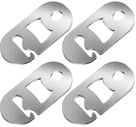 Beimus Tensor multifuncional de acero inoxidable para tienda de campaña, construcción de 20 kg, capacidad antideslizante, configuración rápida, clip esencial de acero inoxidable para tienda de campaña