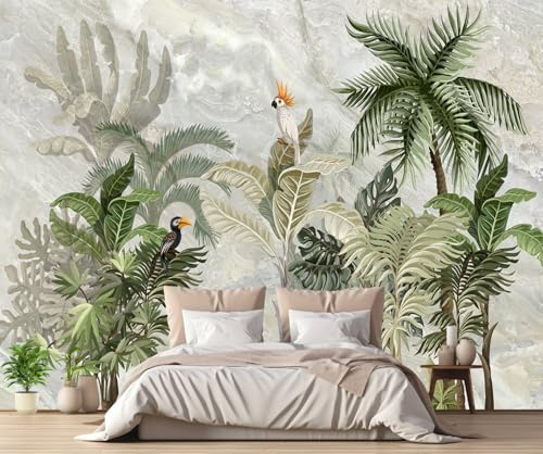 Papel Pintado Tropical Banana Tree Jungle Mural Papel Tapiz 3D Moderno Fotomurales -S041-300cmx210cm