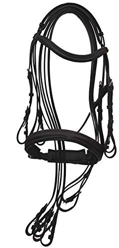 Rhinegold Anatomic Double Bridle-COB-Havana Brida