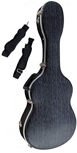 cibeles Estuche ABS para Guitarra Clásica, Marca (Negro Rayado)
