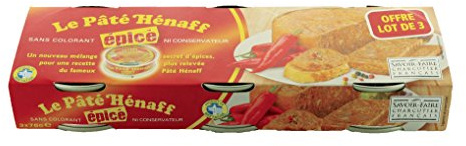 HENAFF le Pâté Épicé 3 x 76 g - Lot de 8