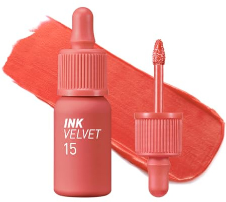 Peripera Lip Ink Velvet Tint Soft - Glowing Cosmetics Smooth And Shining, Long Lasting Makeup - Beauty Peak Rose