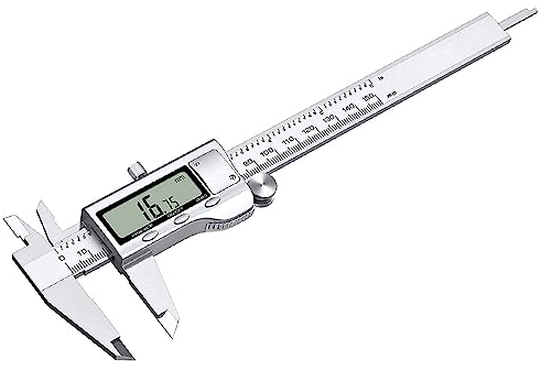 Bestgle messschieber digital schieblehre150mmedelstahl schieblehre messwerkzeuge elektronische messlehre präzise messungen lcd bildschirm auto-off-funktion für haushalt/industrie messung messlehre