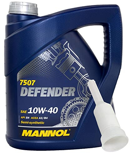 Motoröl Motor Öl teilsynthetisch MANNOL Defender 10W-40 API SN 4 Liter mit Ausgießer