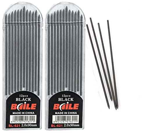 dancepandas 2pcs 2mm Schwarz Minen Schwarze Ersatzmine