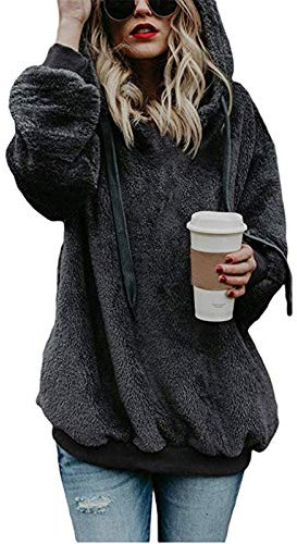 WILLBEST Teddyjacke Damen GrüN Teddyfleece Jacke Mit Kapuze Damen Winterjacke Jagd Outdoor FleecejackejackenstäNder Outdoor Jacken Damen Sommer Kapuzenjacke Kinder W