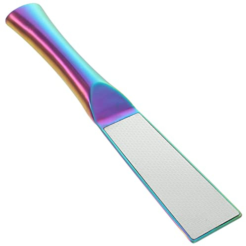 Lima per Piedi in Acciaio Inox a Doppia Faccia Maniglia | 1 Pezzo, Strumento Pedicure, Rimozione Calli, Superficie Professionale, Uso Delicato per Donne e Uomini