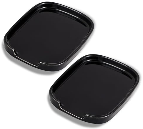 Swuut Ceramic Spoon Rest,Sofa Dishes Set of 2,Spoon Holder for Spatula,Tongs,Gadgets,Coffee Spoon,Spoon Cradle for Stove Top,Key Rest Christmas Gift(Black,L)
