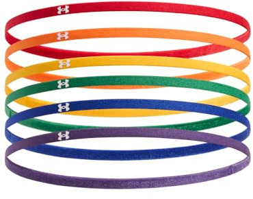 Under Armour Womens Mini Elastics 6 Pack, (601) Red / / White, One Size Fits Most