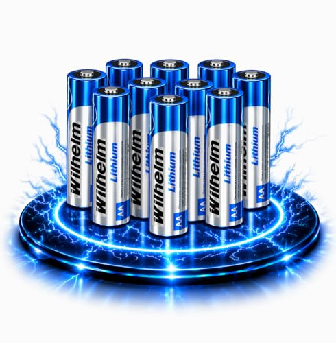 Wilhelm Lithium AA Batterien Mignon LR6 1,5 V Lange Laufzeit – 10 Stück