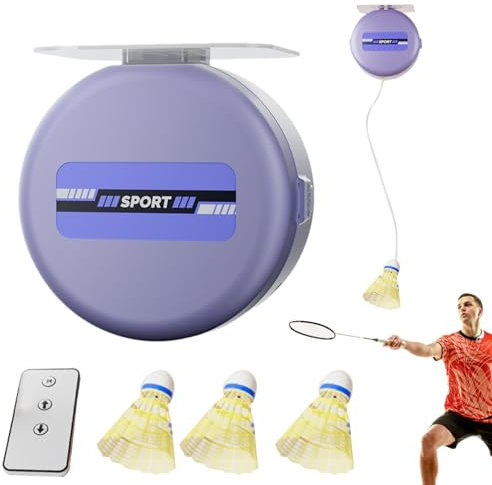 Badminton-Rebound-Trainer, Indoor-Badminton-Trainingshilfe – Badminton-Trainingswerkzeug, verstellbar, Badminton-Rebound-Trainer, Badminton-Ausrüstung für Männer und Frauen