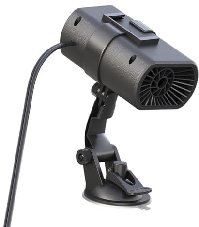Autoheizung – tragbarer Auto-Enteiser | 12 V Auto-Enteiser | Lüfter für Autoheizung | Schnellheizlüfter mit 360-Grad-Einstellung