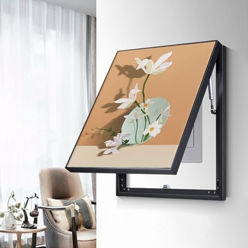 Couvercle décoratif pour compteur électrique – Boîte à fusibles avec cadre photo – Couvercle de panneau électrique pour la maison – Décoration de boîte de compteur