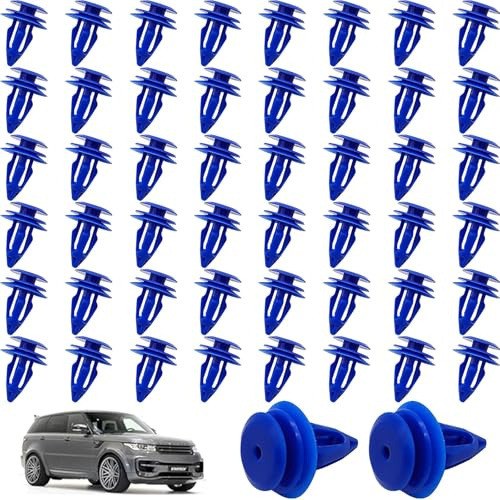 Aiyraa 50 clip per passaruota, LR027255, rivetti a pressione in plastica per fissaggio auto, compatibili con Range Rover Evoque e Jaguar, clip di fissaggio per passaruota anteriore e posteriore, clip