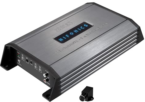 HiFonics ZXR1000/1E - Amplificatore digitale compatto a 1 canale classe D Premium con 1000 Watt RMS | della serie Zeus Expansion