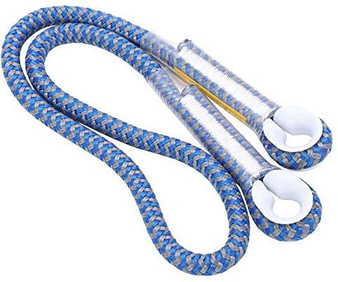 8 mm (5/16) Prusik Cord vorgenäht 22 Knykn Nylon Prusik Loop Mehrzweckseil für Klettern im Freien Arborist Bergsteiger (Single-Line Blue 80cm)