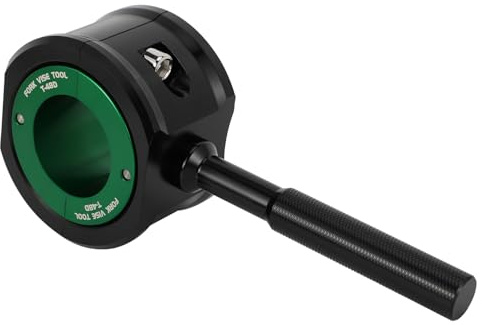 Runfarr Outil d'étau Fourche Moto 48mm,Pince Universelle Amortisseur Avant,Kit de Clés à Ergots Réparation et Maintenance d'amortisseur-Vert
