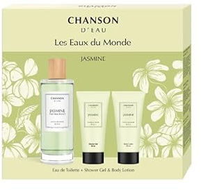 Set regalo LES EAUX DU MONDE JASMINE| EAU DE TOILETTE 100 ml, gel doccia & body lozione 50 ml | per donna | Natale