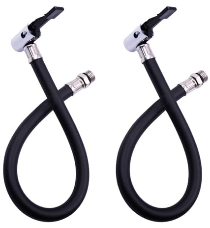 37.5cm Reifenfüllschlauch, Autoreifen Luftfüllschlauch Ventilverlängerung Set, Universal Reifenfüller für Auto, Motorrad, Fahrrad (MTB/Rennrad), Verbindung 12mm