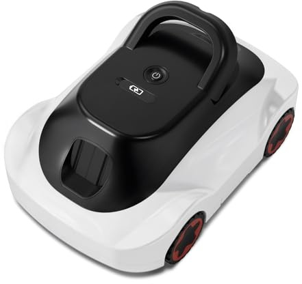 Poolroboter, Kabelloser Poolsauger Akku, Akku Poolroboter Kabellos, 180 Min Laufzeit, Starke Saugkraft, Intelligente Navigation, Ultrafeine Filtration, Auto-Parking, Poolsauger für Aufstellpool 200m²