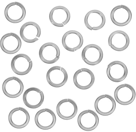 MAGICLULU Kit de 100 Rondelles de Blocage à Ressort M10 en Acier Inoxydable 304, Rondelles Fendues Élastiques Anti-desserrage pour Vis, Boulons et Écrous, Accessoires de Fixation