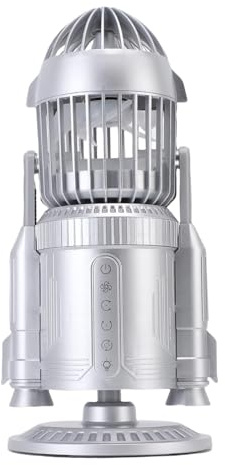 FTVOGUE Ventilador de Escritorio con Pulverizador de Niebla Pequeña, Material ABS, Funcionamiento Silencioso con Ventilador de Refrigeración de Turbina de 5000 RPM para Juegos en Casa y Oficina