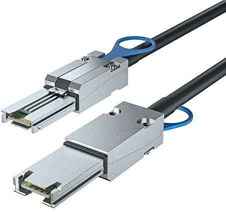 10Gtek® 6G External Mini SAS Kabel SFF-8088 zu SFF-8088, 100-Ohm, 1-Meter(3.3-ft)