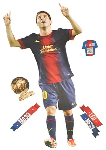 alles-meine.de GmbH XL Set: Wandtattoo/Sticker - Lionel Leo Messi - Fußballer - Postersticker - Wandsticker/Aufkleber - Poster Fußball - FC Barcelona - Nationalmannschaft..