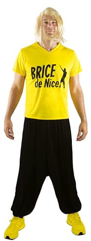 P’tit Clown - Déguisement Surfeur Brice de Nice - Licence Officielle - Costume Film Culte - Haut, Pantalon - Idéal pour Soirée Déguisée, Carnaval, Cosplay, Halloween, EVG, Fête Cinéma - Polyester