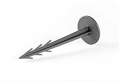 HaGa® Erdanker Bodenanker Erdnagel f. Rasenschutzgitter Unkrautvlies Bodengewebe 12cm lang 50 St