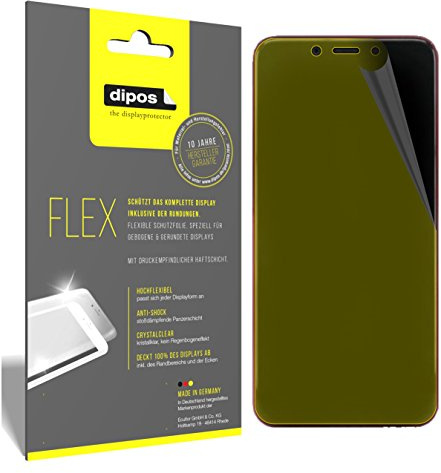 dipos FLEX 3x Protector de Pantalla claro para Xiaomi Mi A2 | Transparente, cobertura 100%, Full Cover, autorreparable, sin burbujas, compatible con huellas dactilares, autoadhesivo