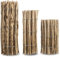 MC.Sammler Staketenzaun in 26 Größen - Holzzaun aus Haselnuss - Gartenzaun Holz Höhen 50 cm - 150 cm Länge 5/10 Meter - Kastanienzaun für Garten (Höhe: 150 cm X Länge: 300 cm, Lattenabstand: 3-4 cm)
