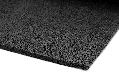 Gummi-Granulat Bodenschutz-Matte Meterware - 1,20m x 1,00m, Anti-Rutsch Unterlegmatte für Fitness- und Elektrogeräte