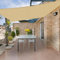HENG FENG Toldo Vela de Sombra Impermeable Rectangular 3x4m Poliéster Protección Rayos UV Resistente para Terraza Patio Exterior Jardín Color Arena