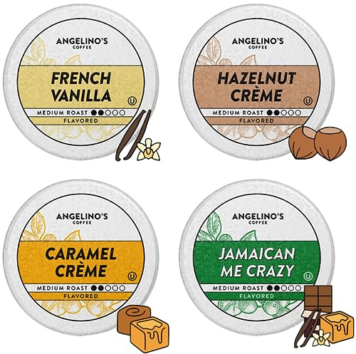 Angelino's Coffee, 96 pezzi, compatibile con Keurig 2.0 K-Cup Brewers (varietà aromatizzata, 96 pezzi)