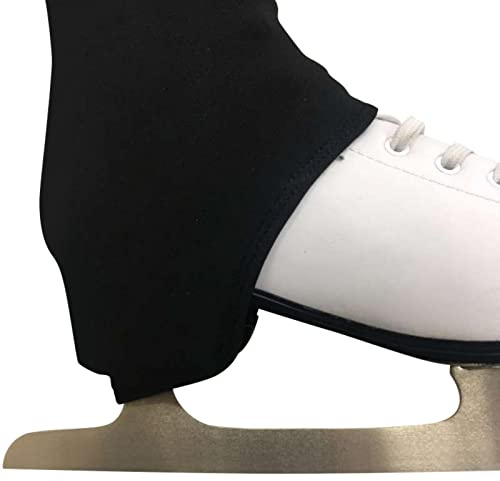 Figure Skating Practice Pants Girls Ice Skating Tights Pantyhose Over The Boot Legging Fleece Thermal Half Cover Black