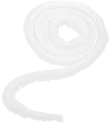 MAGICLULU Weißes Kunstfellband Kunstfellband Nähen Fellbesatz Kunstfellbesatz Fellstoff Band für Handwerk DIY Nähen Trimmen Verzierung