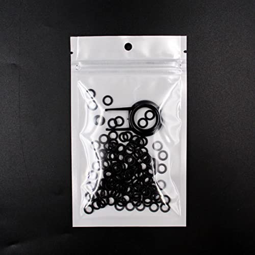 CTLH20 125 Stück Tastatur-O-Ring Tastenkappen Silikonkautschuk O-Ring Schalter Schalldämpfer Dämpfer Tastenkappe Silikon-Dichtungsring Ersetzen-OD9xID4xCS2.5mm,Schwarz