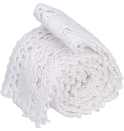 Cinta de encaje decorativa de algodón, suave y flexible, cinta para manualidades y costura, 10 yardas x 4 cm, for DIY, bordado, decoración de ropa y accesorios