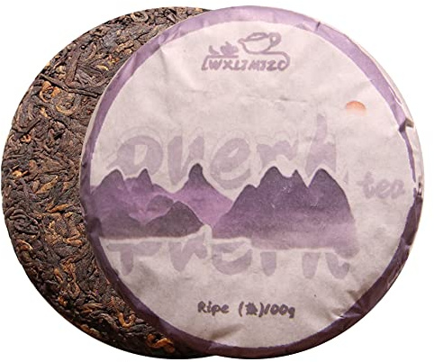 LWXLJMJZC－2018ans Thé Puerh Mûr-Pu-erh Fermenté-du Yunnan Gâteau au Puer Thé Noir 100g Puerh Tea