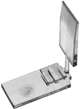 Estika Klebeplatten für Plissee Innenrahmen, Transparent, 4 Stück, Montage zum kleben, Halterung zum Kleben, Klebeträger für Plissee zum Kleben