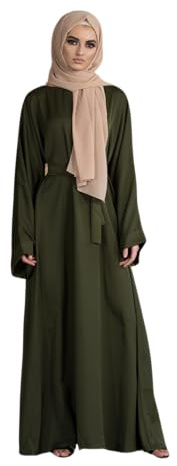 Greatfool Abaya Muslim Damen - gebetskleidung für Frauen - muslimische Kleider Damen - Hijab Kleid Abaya Jilbab - islamische Kleidung Frauen - L