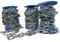DIN 5685 - Cadena de acero galvanizado en caliente (cadena galvanizada de 5 mm, cadena de 3 metros)