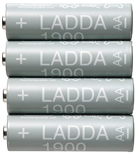 LADDA Batteria Ricaricabile, 1900mAh, HR06 AA 1.2V