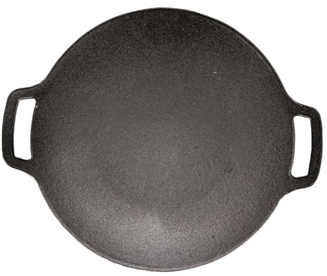 BESPORTBLE Gusseisen Grillpfanne Outdoor Bbq Grillplatte Campinggrill Praktische Langlebige Koreanische Gussplatte Für Gasgrill Und Offenes Feuer Kompakt Platzsparend Vielseitig Einsetzbar