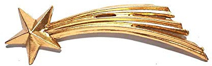 BLUSUPERSHOP 1 Stern Komet Gold Harz 20 cm für Hirten Krippe SAN G. ARMENO Sie erhalten einen kostenlosen Schlüsselanhänger bereits