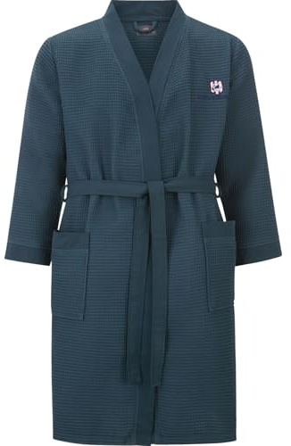 Jan Vanderstorm Herren Bademantel Aretti petrol, 3XL (XXXL) - 64/66