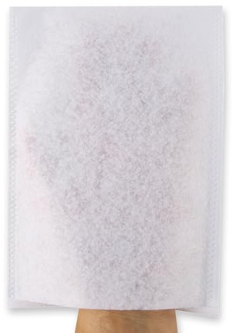 FRANZ MENSCH 1000 Stück Waschhandschuhe Molton, weißlich, 21x15,5cm | Molton, Einmalwaschlappen, Einwegwaschlappen zur Körperpflege